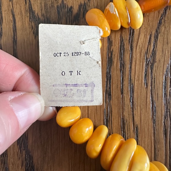Vintage Butterscotch Baltic Amber Bead Necklace